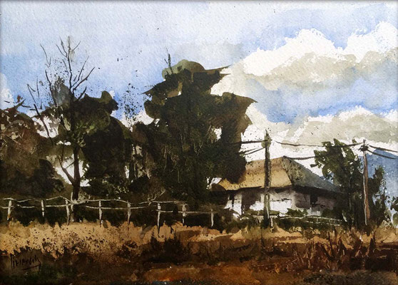 Master Class (Paisaje I, acuarela 25 x 35 cm)