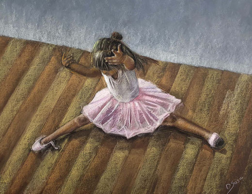 Diana Sosa (Bailarina de balet, pastel 50 x 65 cm) 20-10-2020