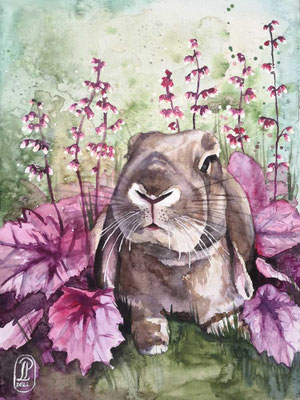 "Portrait of Väinö", Watercolor on paper, 30x40cm