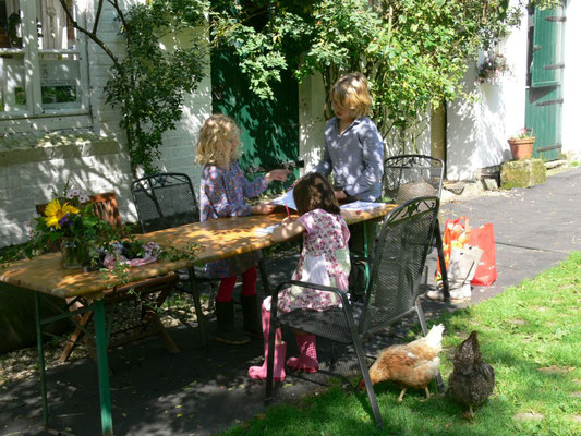 Kinder auf dem Alten Forstamt