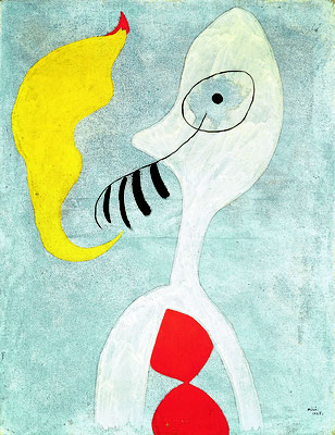ジュアン・ミロ《絵画（パイプを吸う男）》1925年 油彩、キャンバス 富山県美術館  ©Successió Miró/ADAGP, Paris & JASPAR, Tokyo, 2022 E4304
