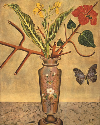 ジュアン・ミロ《花と蝶》1922-23年 テンペラ、板 横浜美術館  ©Successió Miró/ADAGP, Paris & JASPAR, Tokyo, 2022 E4304