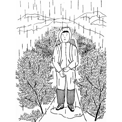 雨止まないね　　Pen　2017　©️misaki ookubo