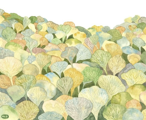 「季節は巡り、春が来る」　Watercolor.    2024　