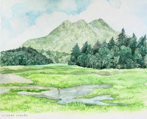 尾瀬　　Watercolor.  2023