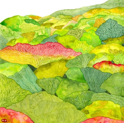 「秋はじめ」　Watercolor.    2025　