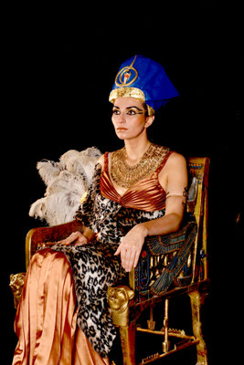 Szenenfoto im Grab der Maja, Ägyptenausstellung Wiesbaden 2011, Foto: Thomas Hiber