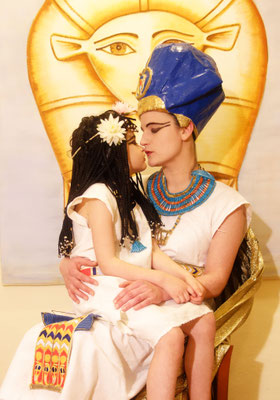 Königin Hatschepsut und ihre Tocher Prinzessin Nofrure, Photo: Daniela Rutica