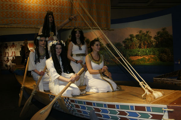 Auf der Nilbarke, Ausstellung Ägyptens Schätze entdecken in Speyer, Photo: Thomas Hiber