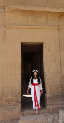 Im Isis-Tempel von Philae (Ägypten)