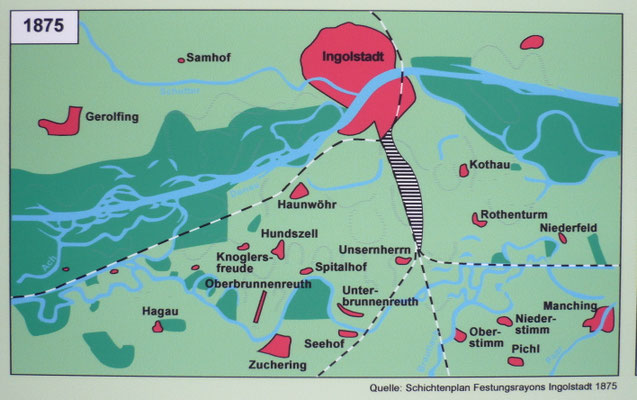 Flächenversiegelung im Jahr 1875
