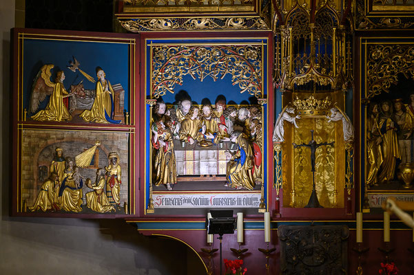 Altarbild mit Judas ganz links