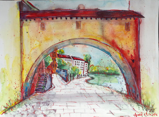 Aquarell auf Papier 36x48cm