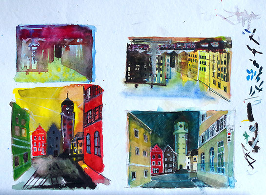 Aquarell auf Papier