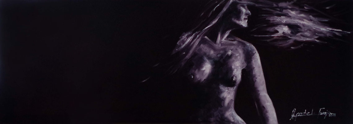 Öl auf Leinwand 55x140cm
