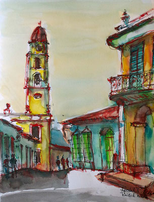 Aquarell auf Papier 21x30cm