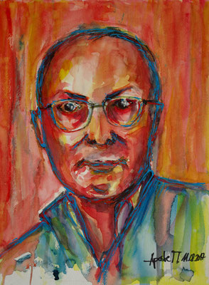 Aquarell/Pastell auf Papier 36x48cm