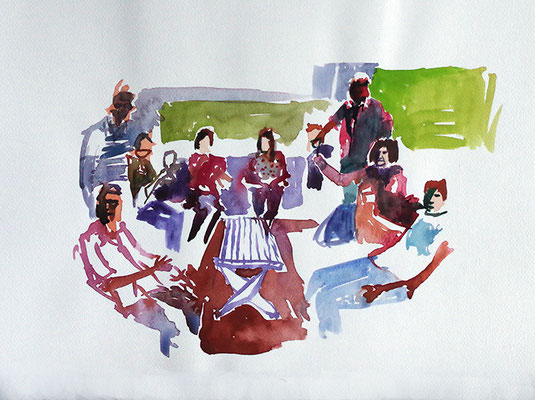 Aquarell auf Papier