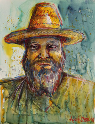 Aquarell/Kreide auf Papier 42x56cm