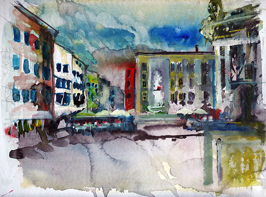 Aquarell auf Papier