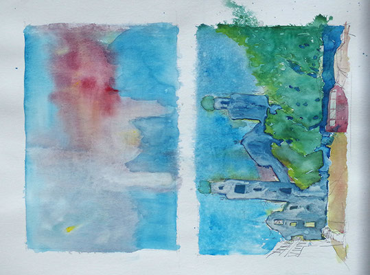 Aquarell auf Papier