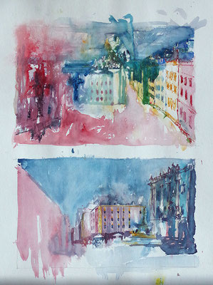Aquarell auf Papier
