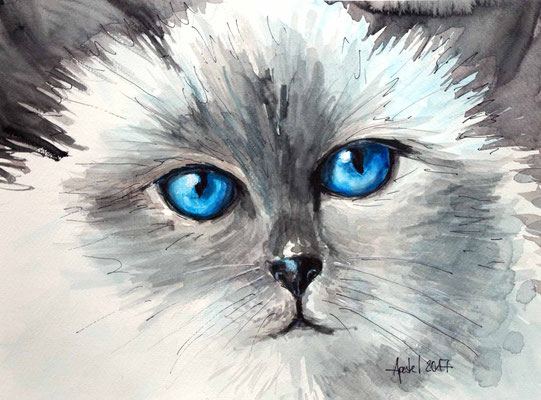 Aquarell auf Papier 26x36cm