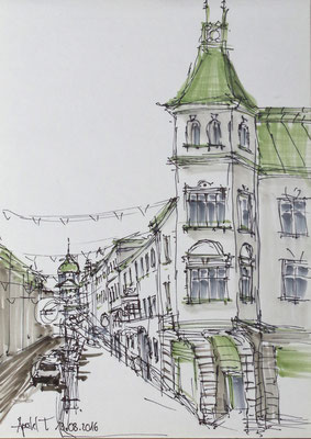 Filzstift/Marker auf Papier 21x30cm