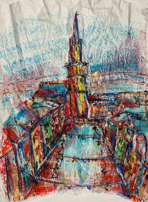 Mixed Media auf Papier