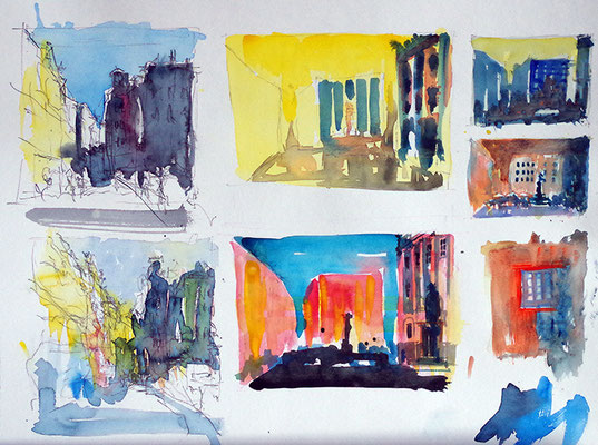 Aquarell auf Papier