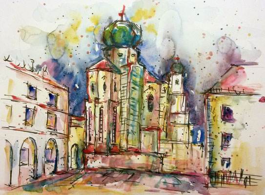 Aquarell auf Papier 36x48cm