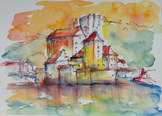 Aquarell auf Papier