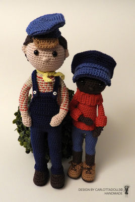 puppen jim knopf & lukas der lokomotivführer  ©mettler 79.- / 89.-