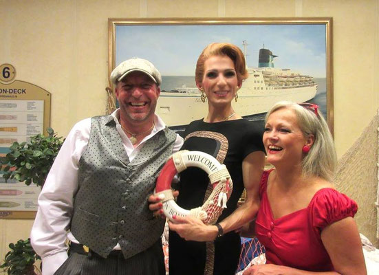mit den Entertainern Jill Morris und Pascal Marshall auf der MS Albatros 2015