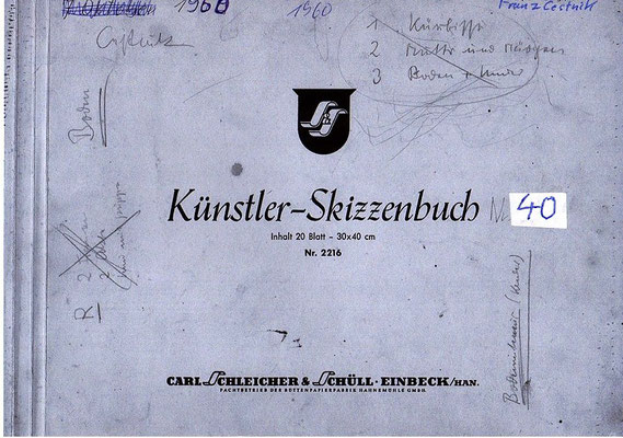 Skitzenblock  40  Datum  1960   6 Blätter