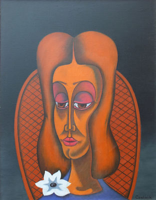 Mädchen Bildnis  2002  70 x 90