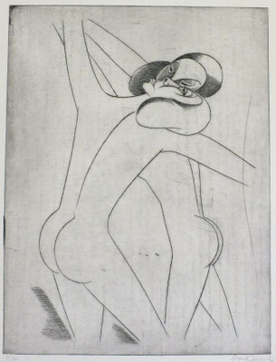 Nacktes Tanzpaar  1981  30 x 39,5       ( 2 )