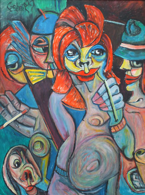 In der Kneipe  2009  75 x 100