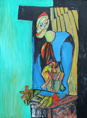 Leierkastenmann  2010  75 x 100