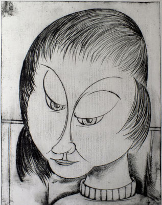 Frauenkopf  1960  29,5 x 37
