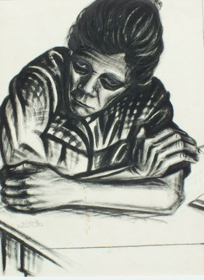 Mutter ( Johanne )  1947  35 x 47 (Tusche )