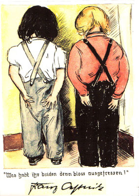 Zwei Geschwister  1952    21 x 27  A.V. 14