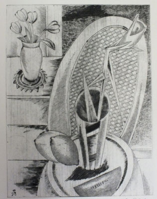 Stillleben mit Exotischer Blume  1996  30 x 39,5      ( 5 )