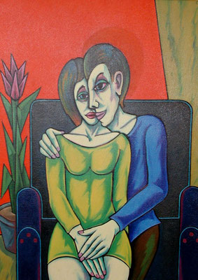 Auf dem Sofa  1999  85 x 115