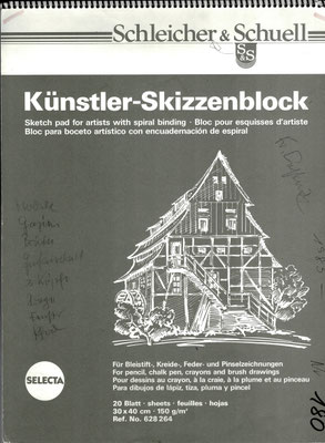 Skizzenblock  180  Datum  1985   16 Blätter