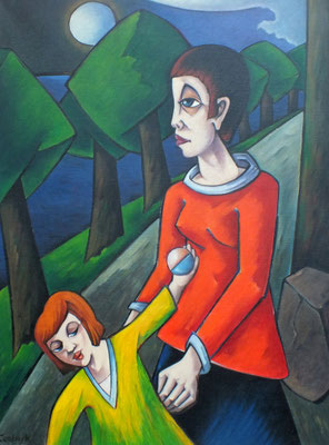 Spaziergang  1990  85 x 115