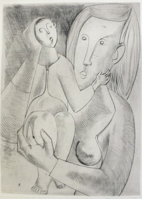 Mutter und Kind  1954  23,5 x 31