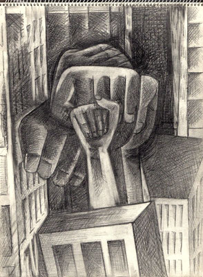 Blatt Nr. 9   9.1969  ( Öl )  Aufbruch ins Freie   V.V.251