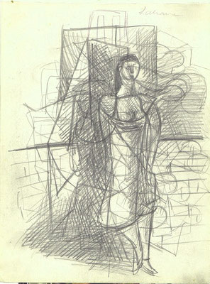 Blatt Nr. 6   3.1954      ( R ) Straßenmädchen  1957   9 - 33   ( Öl )  Straßenmädchen  2009   23 - 1