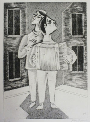 Straßenmusikanten III  1996  30 x 41,5       ( 1 )